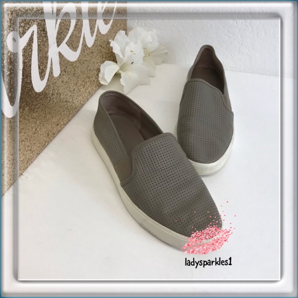 Vince | Blair Perforated Leather Slip on Sneaker Sz 7.5 - Picture 1 of 11